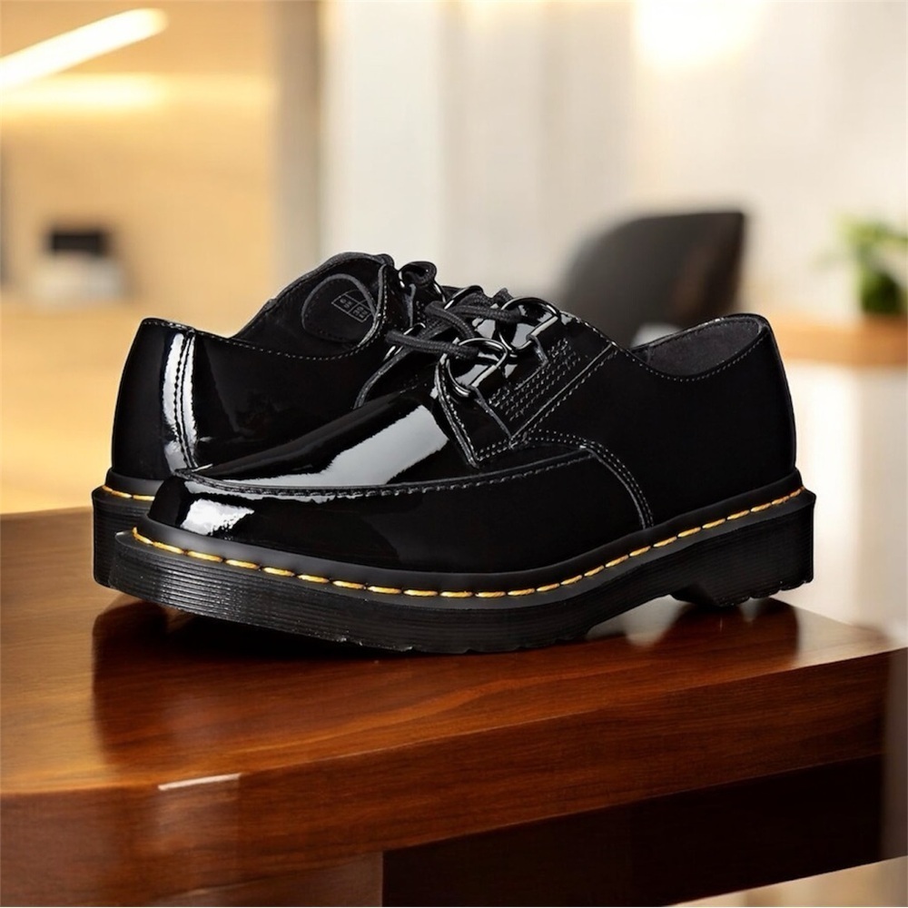 Dr. Martens belladonna Shiny Black Oxfords